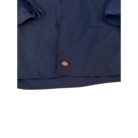 Dickies Navy Blue Long Sleeve Work Shirt Men's Size 2XL - Picture 3 of 4